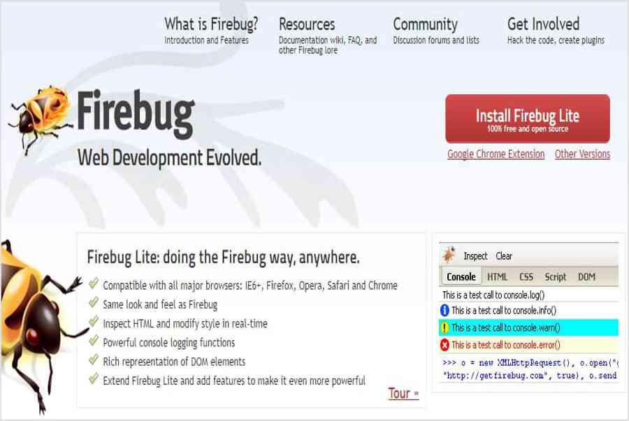 Hướng dẫn sử dụng Firebug cho người mới làm quen