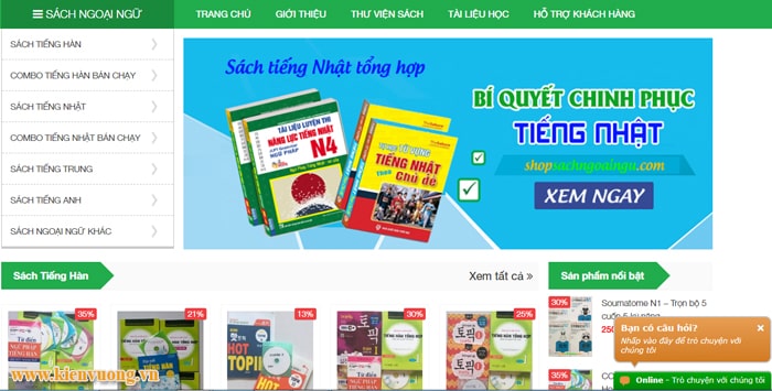 Thiết kế web bán sách online